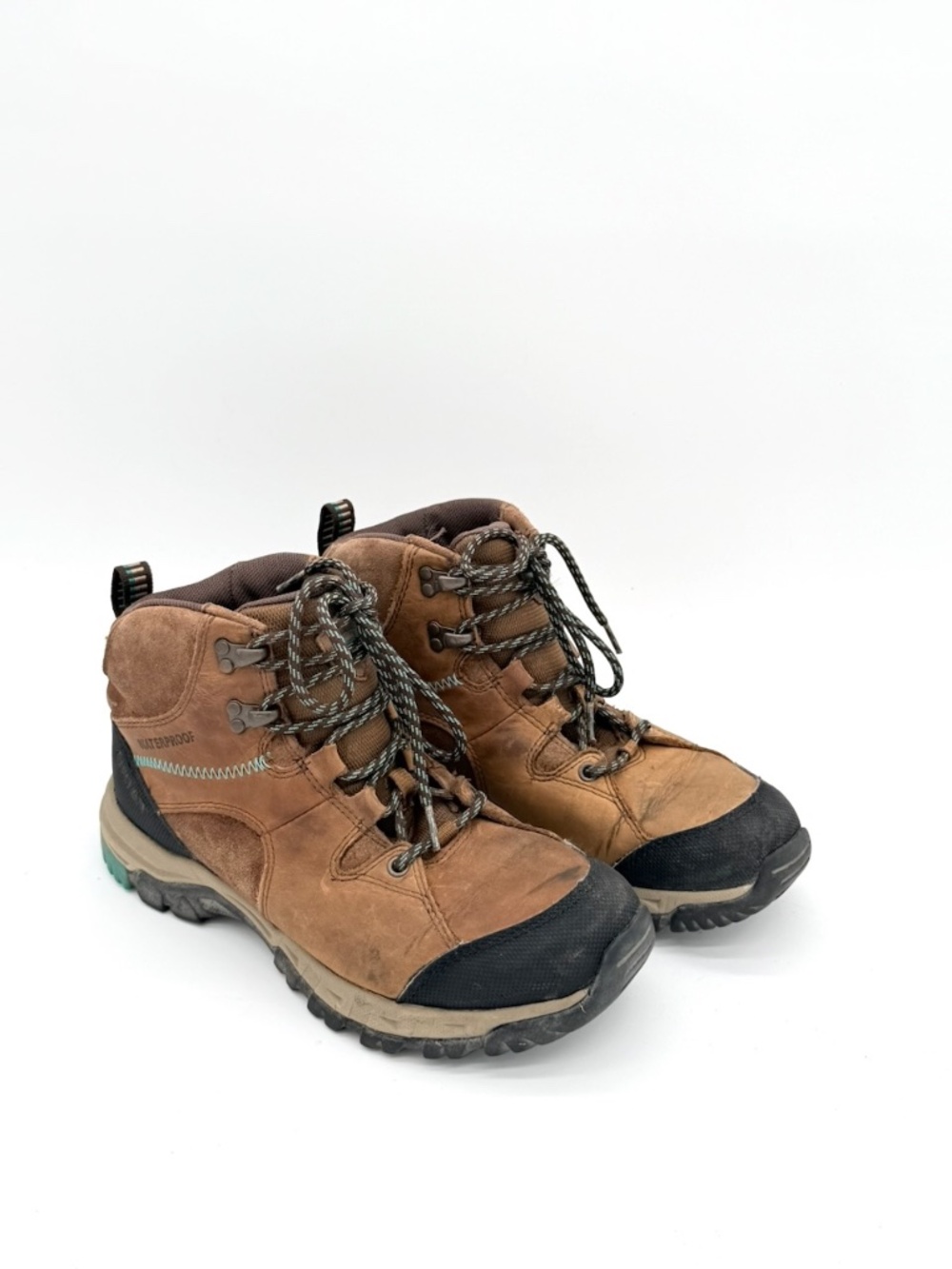Ariat Skyline Mid Waterproof Hiking Boots Womens Size 8.5 B Brown Leather